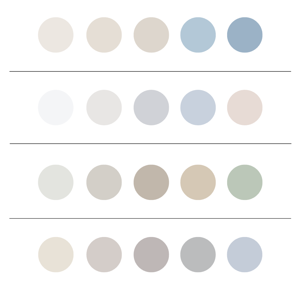 complimentary color palette when choosing what to wear for newborn photos